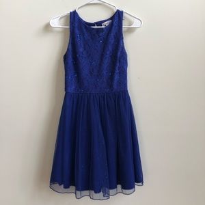 Blue Sequin Speechless Dress